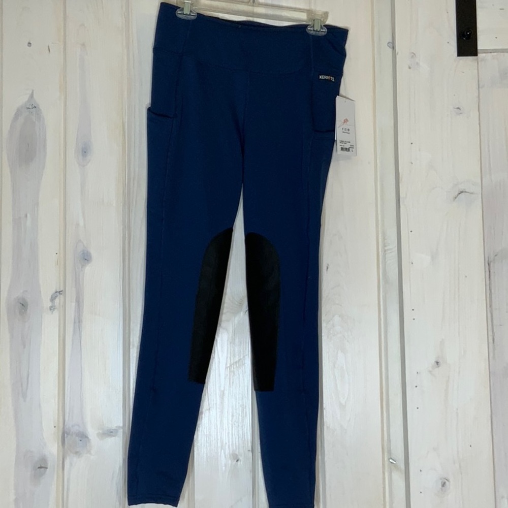 Kerrits Fleece Lite II Knee Patch riding tights, Large, NWT